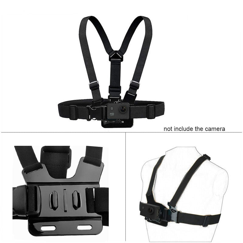 Action camera Accessories Kit for Gopro Hero 9 8 7 6 5 4 Selfie Stick Monopod Mounts for SJCAM SJ4000 Tripod for Yi 4K EKEN H9R